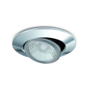 7W Tilt LED Downlights Fire Rated - Chrome