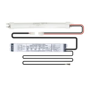 LED emergency conversion kit c/w LED &amp; battery 55-300V
