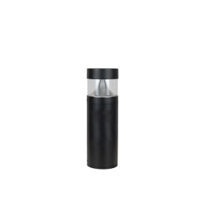 20W 630mm flat top bollard, black, 2CCT, 1800lm