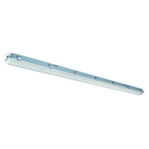 LED Weatherproof Batten - 4ft twin 37W 4700lm 4000K frosted