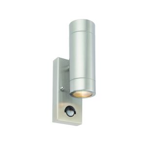 Stainless Steel Outdoor PIR Wall Up/Down Wall Light GU10