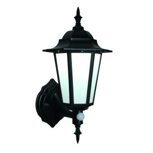 Black PIR Lantern 7W LED