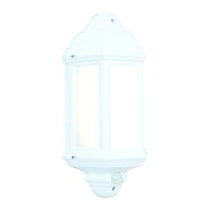 White PIR Half Lantern 7W LED