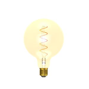 4W LED Vintage Soft Coil Filament Lamp - Large Globe/ES