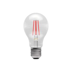 4W LED Coloured Filament GLS Lamp - ES Red