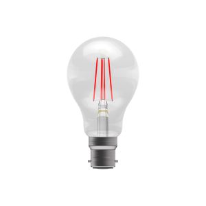 4W LED Coloured Filament GLS Lamp - BC Red