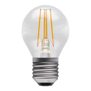 3.3W LED Filament Clear Round - ES, 2700K