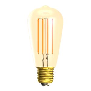 3.3W LED Vintage Squirrel Cage Dimmable - ES, Amber, 2000K