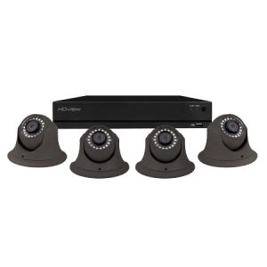 4 channel SHD 1TB DVR c/w 4 dome cameras - grey