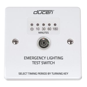 Emergency Lighting Test Key Switch with LED Indicator