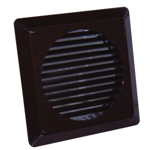 100mm brown external wall grille - Brown