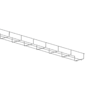 35mm (Deep) x 80mm (Wide) BZP Cable Basket 3m