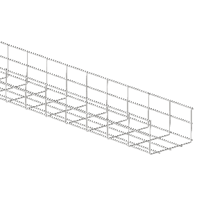 110mm (Deep) x 200mm (Wide) BZP Cable Basket 3m