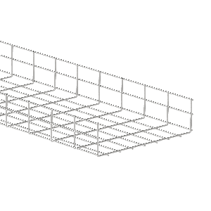 110mm (Deep) x 400mm (Wide) BZP Cable Basket 3m