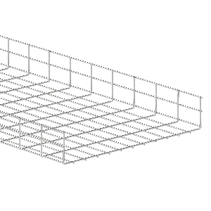 110mm (Deep) x 600mm (Wide) BZP Cable Basket 3m