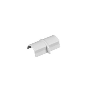 Mini trunking half round coupler 30x15mm white
