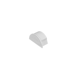 Mini trunking half round end cap 30x15mm white
