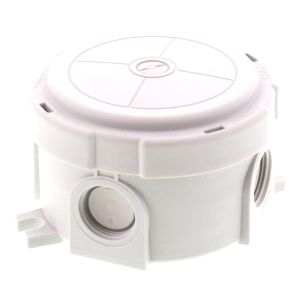 Circular junction box 82 x 57mm - White