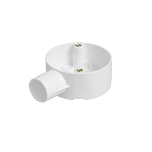 PVC Conduit Terminal Box - 20mm - White