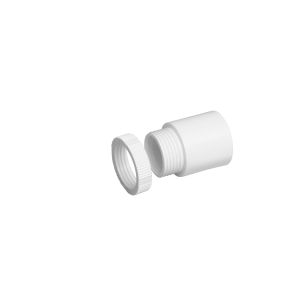 PVC Conduit Male Adaptor  - 20mm - White