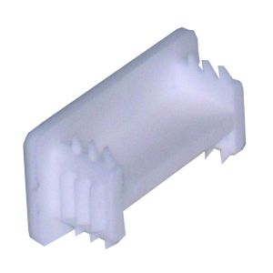 PVC end cap shallow white