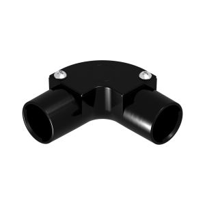 PVC Conduit Inspection Elbow  - 20mm - Black