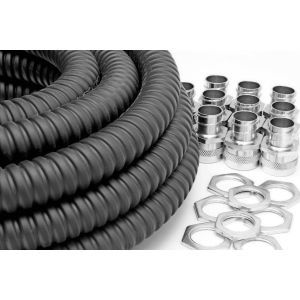 PVC/Galv Steel 25mm flexible conduit contractor pack
