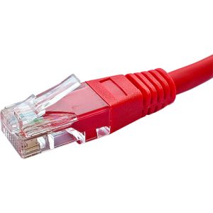 Cat5e UTP patch lead 1.0m red PVC