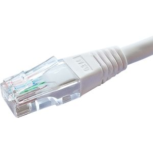 Cat5e UTP patch lead 1.0m white PVC