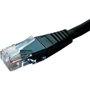 Cat6 UTP patch lead 1.0m black PVC