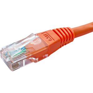 Cat6 UTP patch lead 1.0m orange PVC