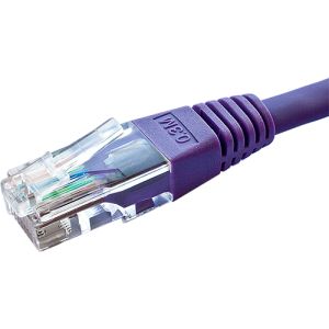 Cat6 UTP patch lead 1.0m violet PVC