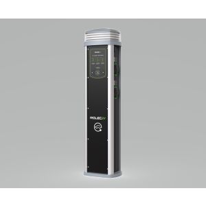 Smart EV charge pedestal 7.4kw 4 x T2 socket blk
