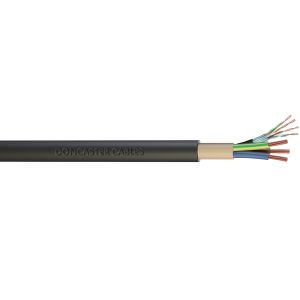 EV Ultra cable 3 core 6mm2 c/w 4pr CAT5 data blk per M