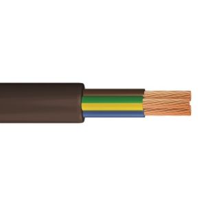 3183Y - Heavy Duty PVC Flex - Round - 0.75mm Conductor - 100m Drum - Black