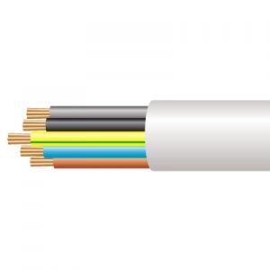 3184TQ - TQ Type Rubber Cable - 2.5mm Conductor - 50m Drum - White