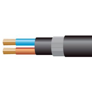 6942XLH - PVC LV Armoured - 2.5mm Conductor - 100m Drum - Black