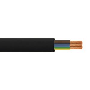 3185Y - Heavy Duty PVC Flex - Round - 1.5mm Conductor - 50m Drum - Black